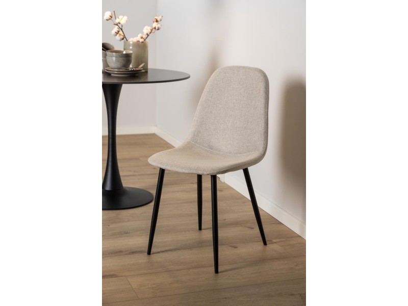 Krzesło Celia beżowe/ czarne - ACTONA